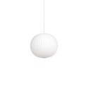 Pendente simples POËSE em resina de polímero E27 LED cor branca