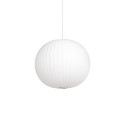 Pendente simples VONGY em resina de polímero LED E27 cor branca