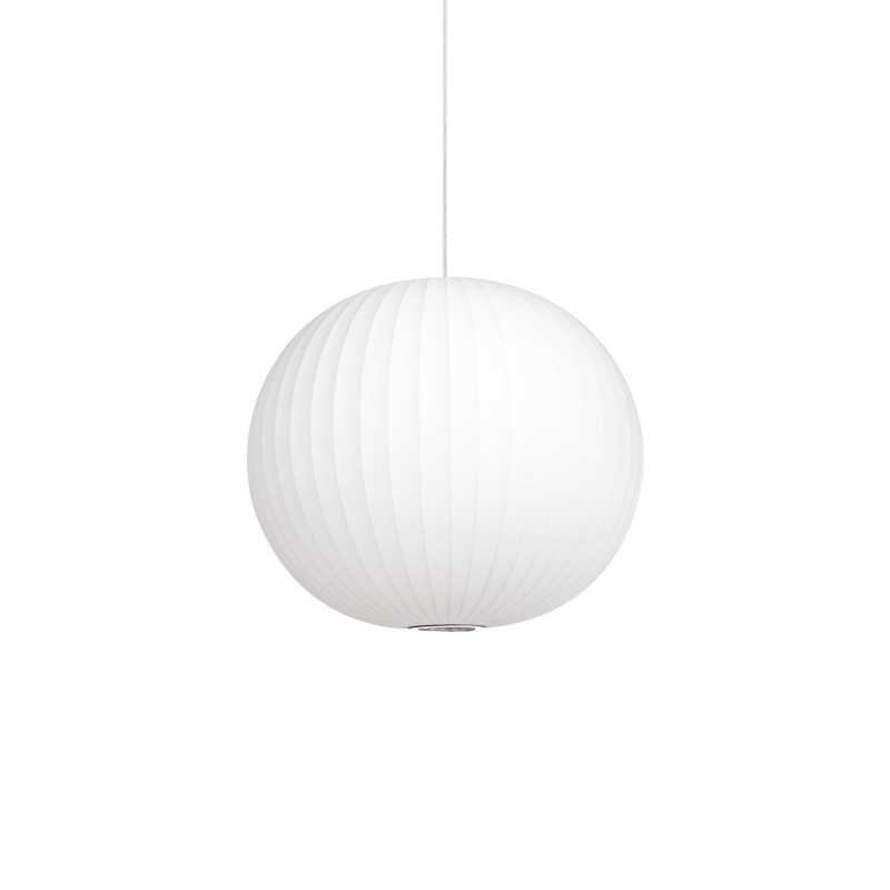 Pendente simples VONGY em resina de polímero LED E27 cor branca