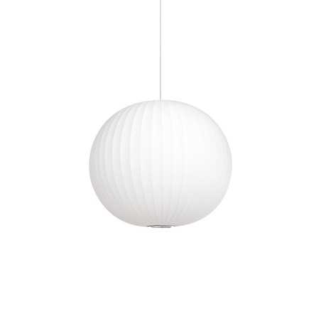 Pendente simples VONGY em resina de polímero LED E27 cor branca