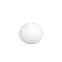 Pendente simples TULLY em resina de polímero E27 LED cor branca