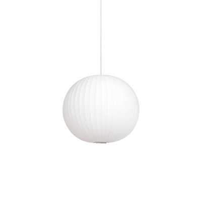 Pendente simples TULLY em resina de polímero E27 LED cor branca