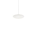 Pendente simples PAULIAT em resina de polímero com LED E27 na cor branca.