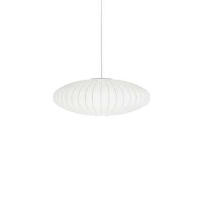 Pendente simples MORCY em resina de polímero E27 LED cor branca.
