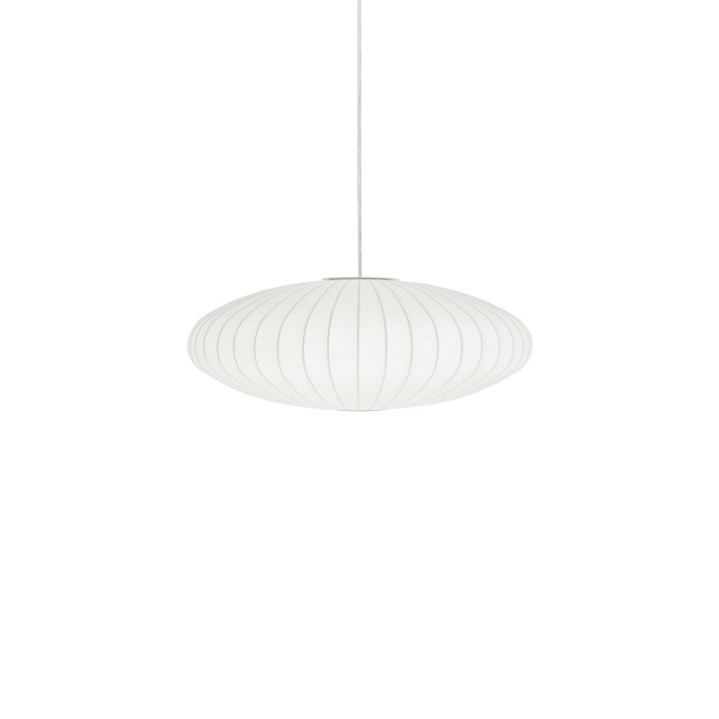 Pendente simples MORCY em resina de polímero E27 LED cor branca.
