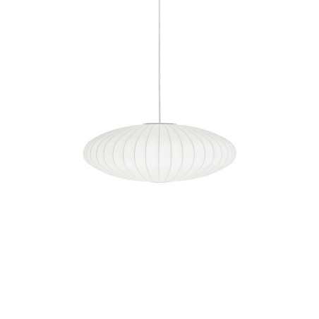 Pendente simples MORCY em resina de polímero E27 LED cor branca.