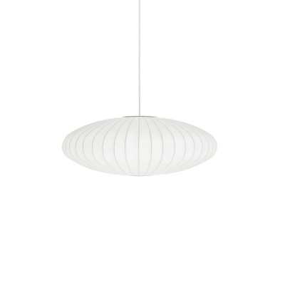 Pendente simples em resina de polímero NOYER E27 LED cor branca.