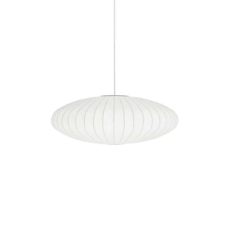 Pendente simples em resina de polímero NOYER E27 LED cor branca.