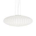 Pendente simples CREVY em resina de polímero E27 LED cor branca