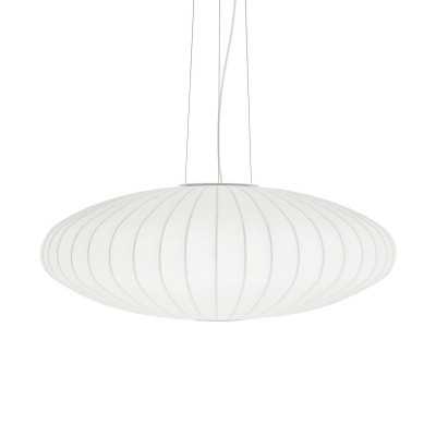 Pendente simples CREVY em resina de polímero E27 LED cor branca