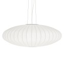 Pendente simples DUGNY em resina de polímero E27 LED cor branca