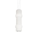 Pendente simples COUTY em resina de polímero E27 LED cor branca