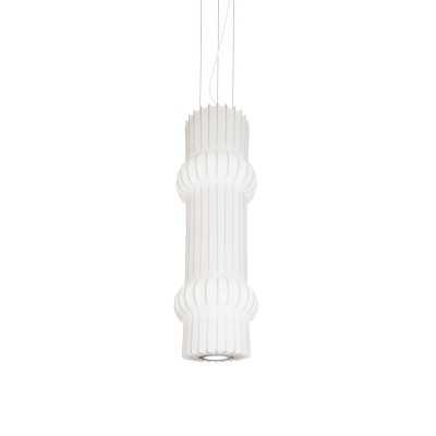 Pendente simples COUTY em resina de polímero E27 LED cor branca
