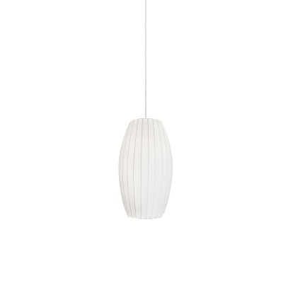 Pendente simples MILLY em resina de polímero E27 LED cor branca
