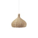 Pendente simples LOSSY em vime E27 LED cor madeira