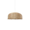 Pendente simples SONGY de vime E27 LED cor madeira