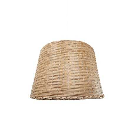 Pendente simples OSSAT em vime E27 LED cor madeira