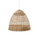 Pendente simples FESSY de vime E27 LED cor madeira