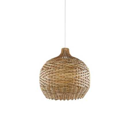 Pendente simples VIGNY em ratã E27 LED cor de madeira