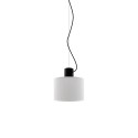 Pendente simples MERCY em metal com LED E27 na cor preta