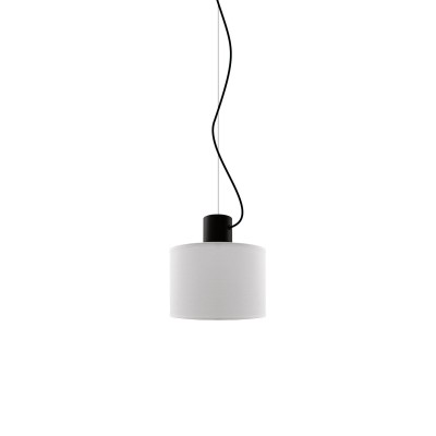 Pendente simples MERCY em metal com LED E27 na cor preta
