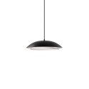 Pendente simples BORNY em metal LED E27 cor preta