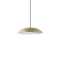 Pendente simples CREUX em metal E27 LED na cor dourada