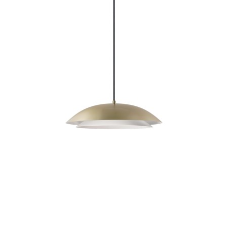 Pendente simples CREUX em metal E27 LED na cor dourada