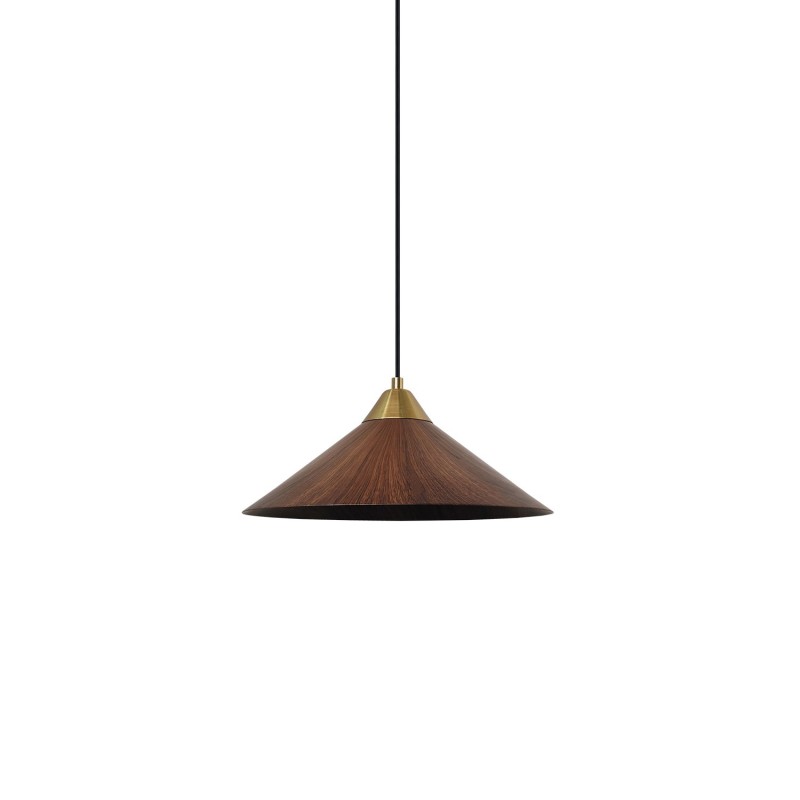 Pendente simples PATTON em metal E27 LED cor marrom