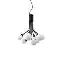 Pendente simples GUISE em ferro E27 LED cor preta