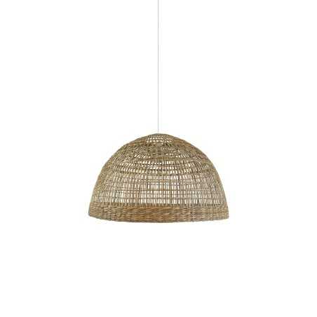 Pendente simples BONIN de cânhamo E27 LED cor de madeira