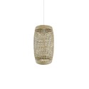 Pendente simples HUARD de cânhamo LED E27 cor madeira