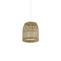 Pendente simples PAYZAT em cânhamo E27 LED cor madeira