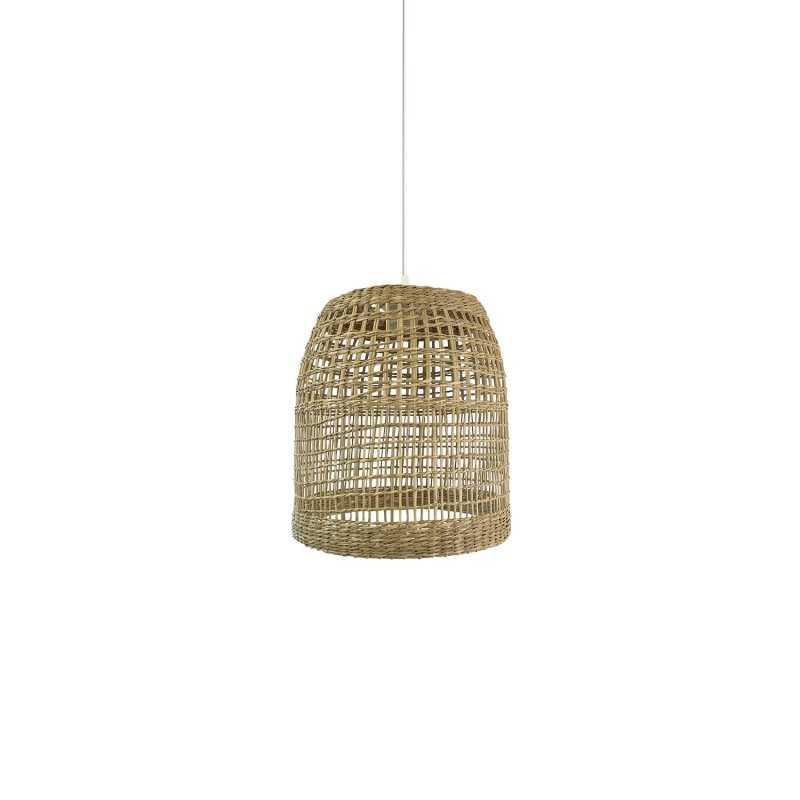 Pendente simples PAYZAT em cânhamo E27 LED cor madeira