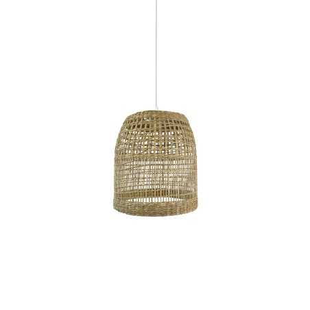 Pendente simples PAYZAT em cânhamo E27 LED cor madeira