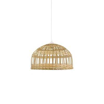 Pendente simples MEARD de bambu E27 LED cor de madeira