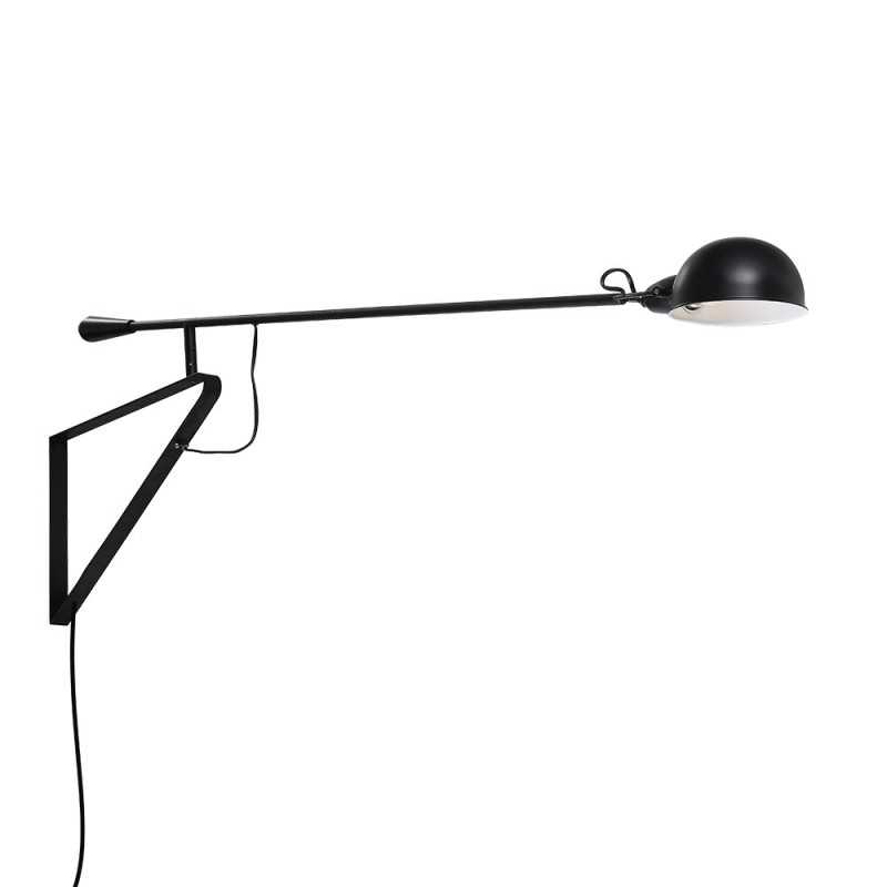 Aplique de parede LYVET em metal E27 LED cor preto
