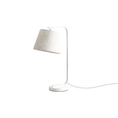 Luminária de mesa ORNETO em metal E27 LED cor branca