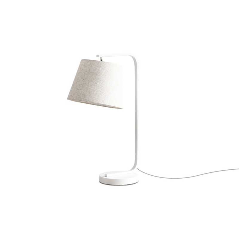 Luminária de mesa ORNETO em metal E27 LED cor branca