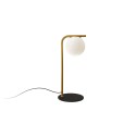 Lâmpada de mesa PIRIO em metal E27 LED cor latão escovado