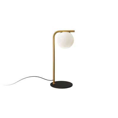 Lâmpada de mesa PIRIO em metal E27 LED cor latão escovado