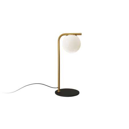 Lâmpada de mesa PIRIO em metal E27 LED cor latão escovado