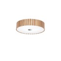 Plafon de teto YVETOT em madeira LED E27 cor de madeira