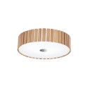 Plafon de teto YVELIN em madeira E27 LED cor de madeira