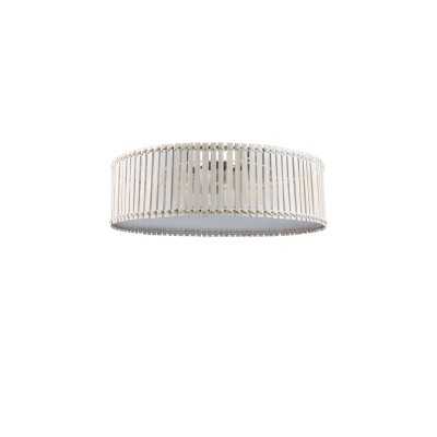 Plafon de teto YRONDE em bambu E27 LED cor branca.