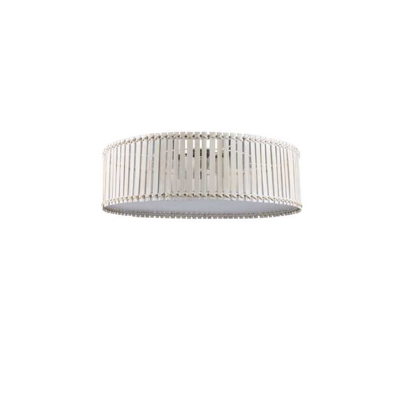 Plafon de teto YRONDE em bambu E27 LED cor branca.