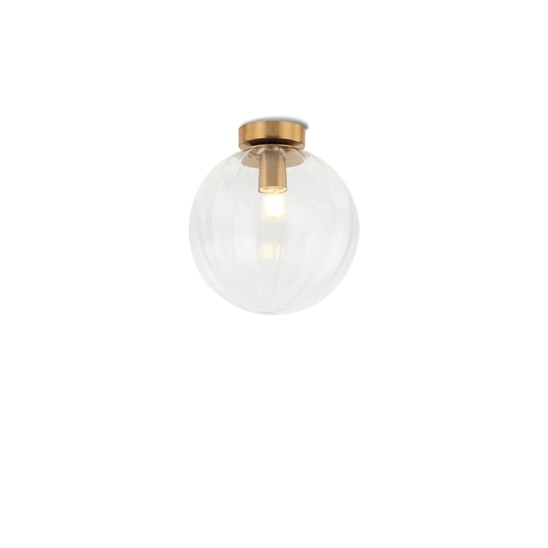 Plafon de teto WINGEN em metal E27 LED cor dourada