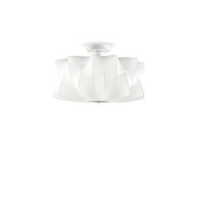 Pendente simples WILLER em resina de polímero E27 LED cor branca.