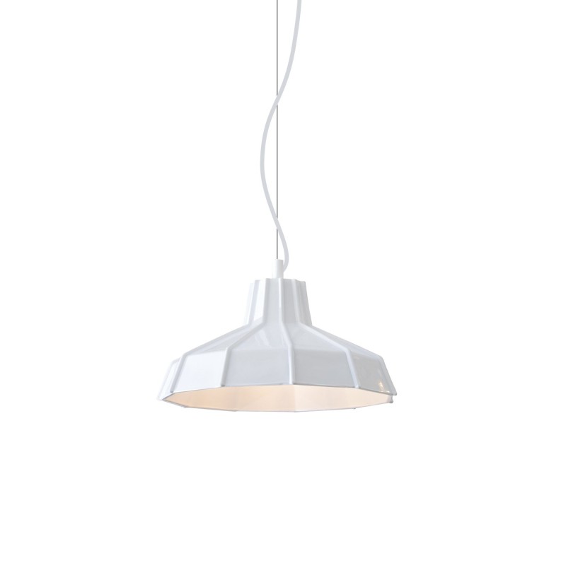 Pendente simples MUZON de cristal LED E27 em cores.