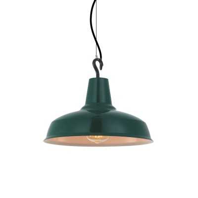 Pendente simples CONGE em metal E27 LED cores.